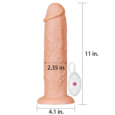 Vibro dildo u boji kože 28cm LVTOY00398