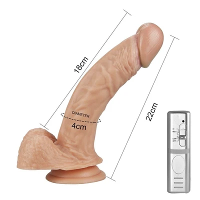 Zakrivljeni vibro dildo 22cm LVTOY00452